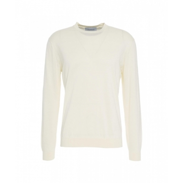 Maglione a maglia bianco