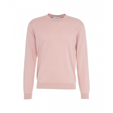 Maglione a maglia rosa chiaro