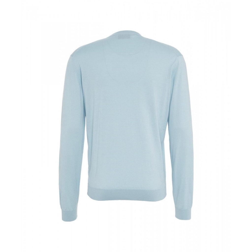 Maglione a maglia azzurro