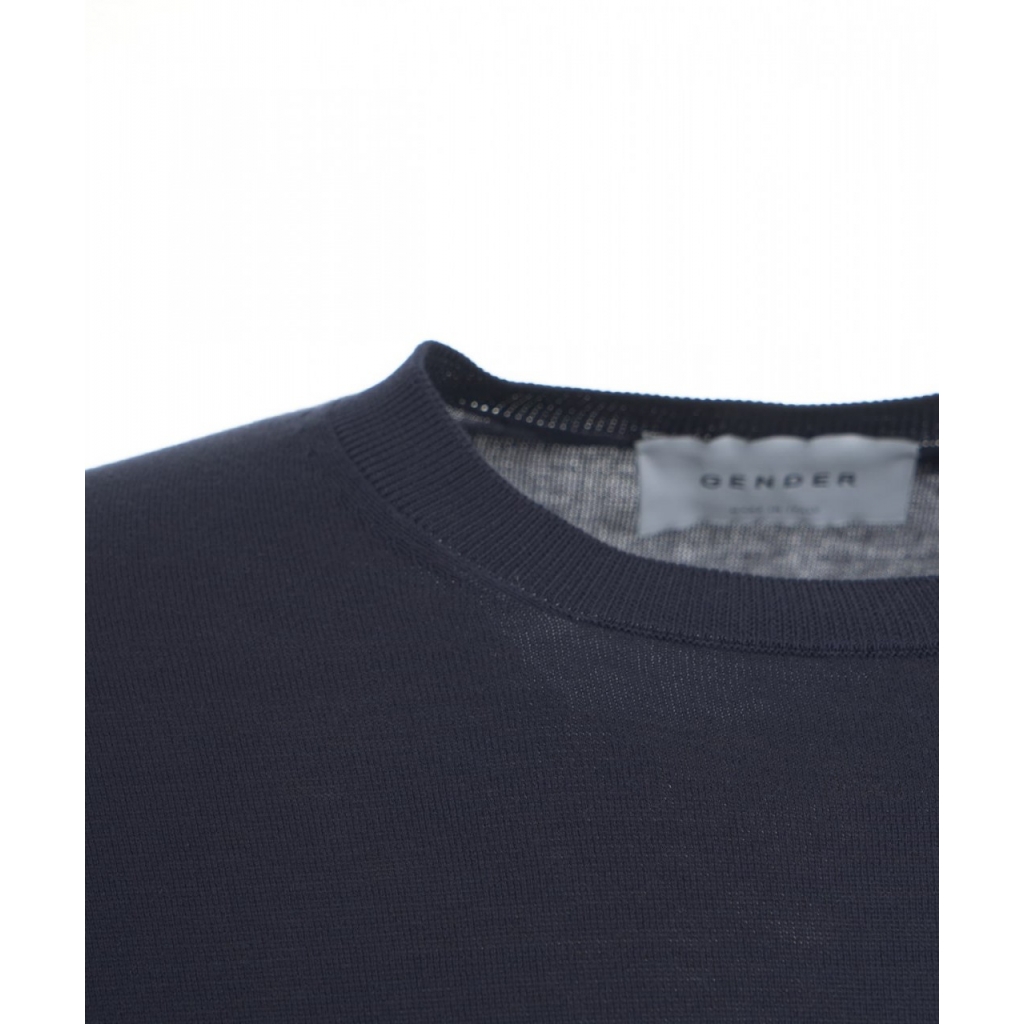 Maglione a maglia blu scuro