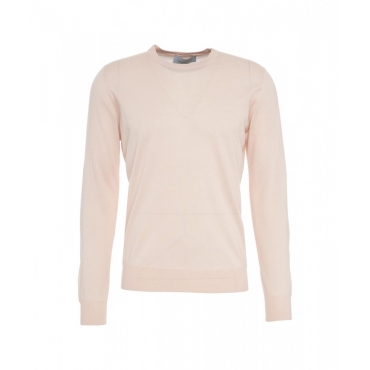 Maglione in cotone fine rosa chiaro