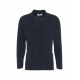 Blazer doppiopetto in maglia blu scuro