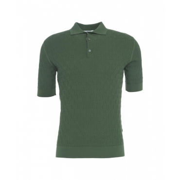 Poloshirt con struttura verde