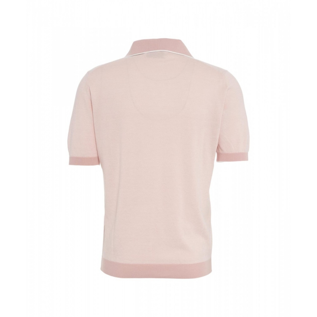 Polo in cotone rosa chiaro