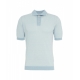 Polo in cotone azzurro