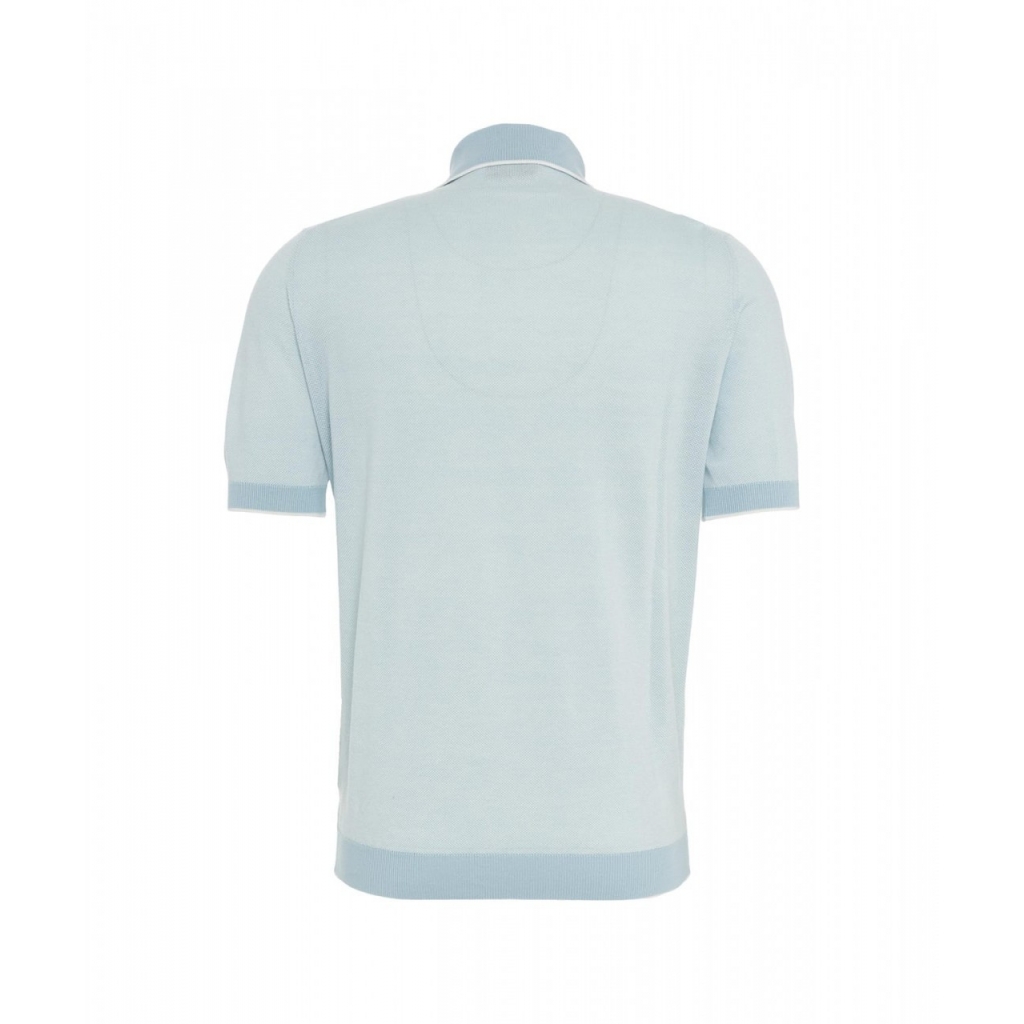 Polo in cotone azzurro