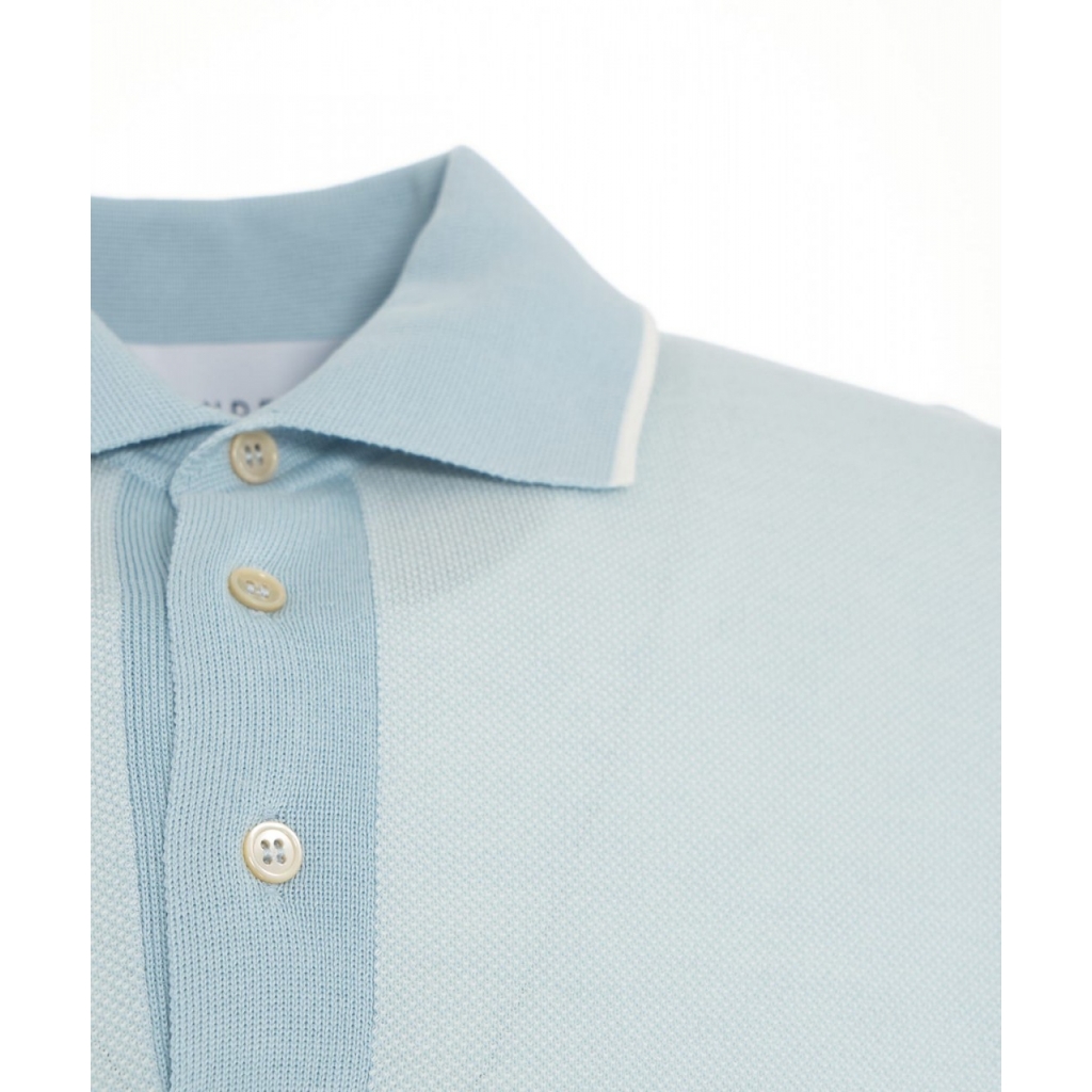 Polo in cotone azzurro