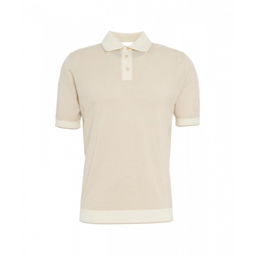 Polo in cotone beige