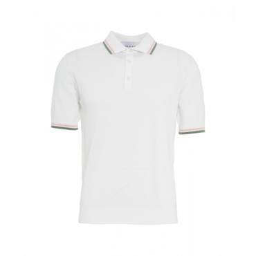 Polo a maglia bianco