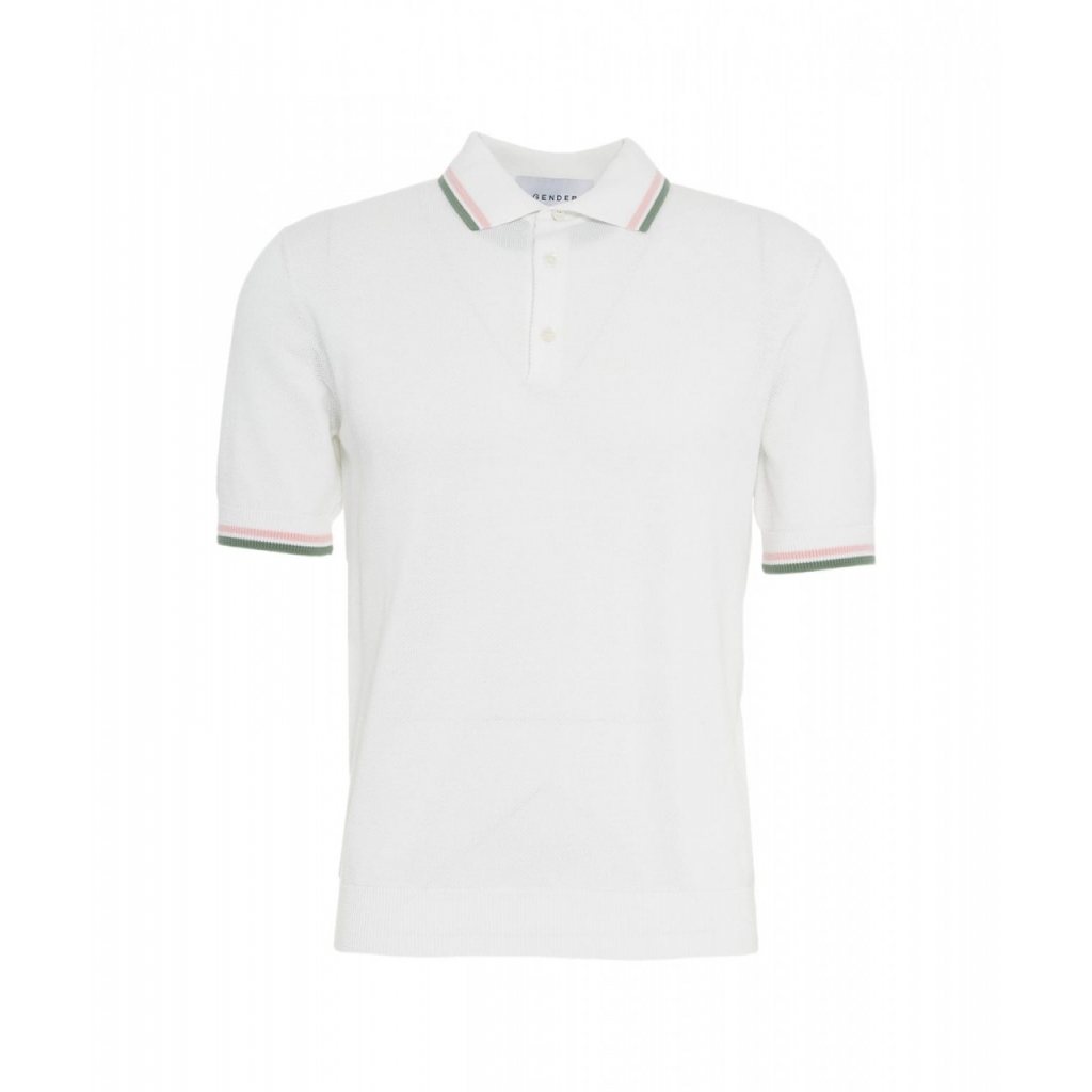 Polo a maglia bianco