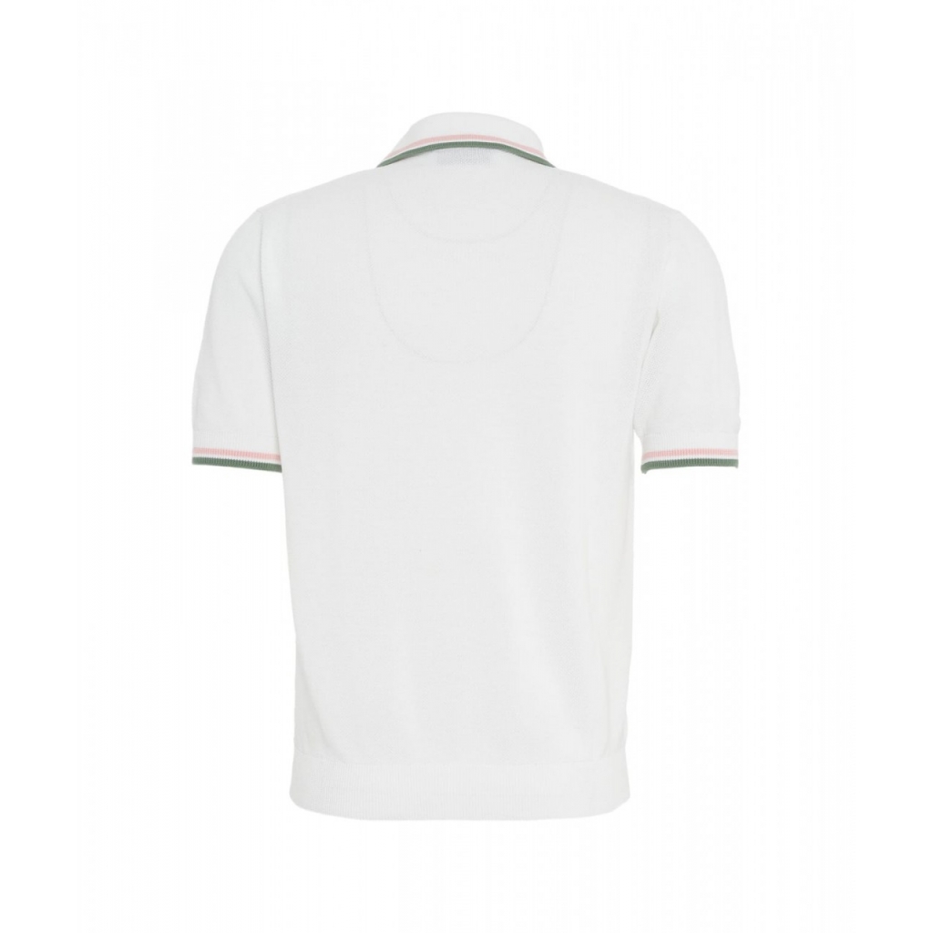 Polo a maglia bianco