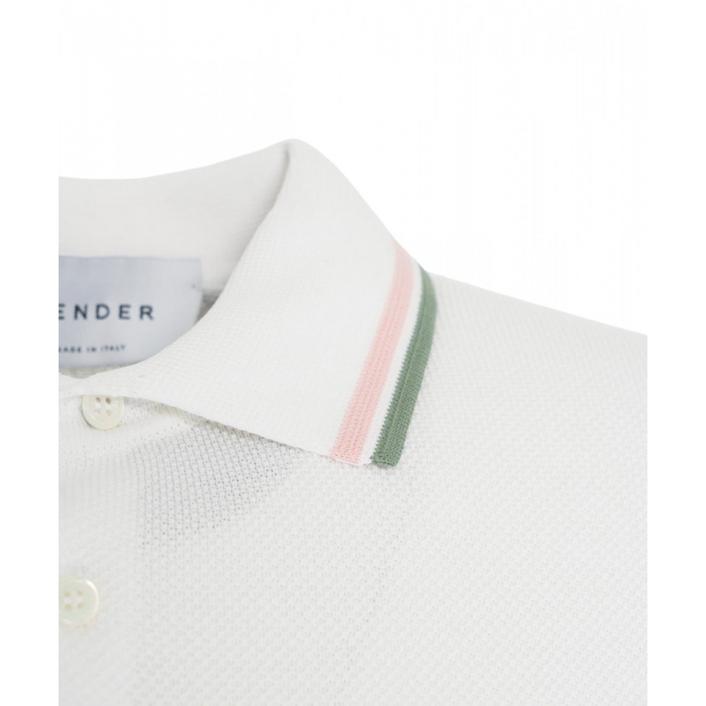 Polo a maglia bianco