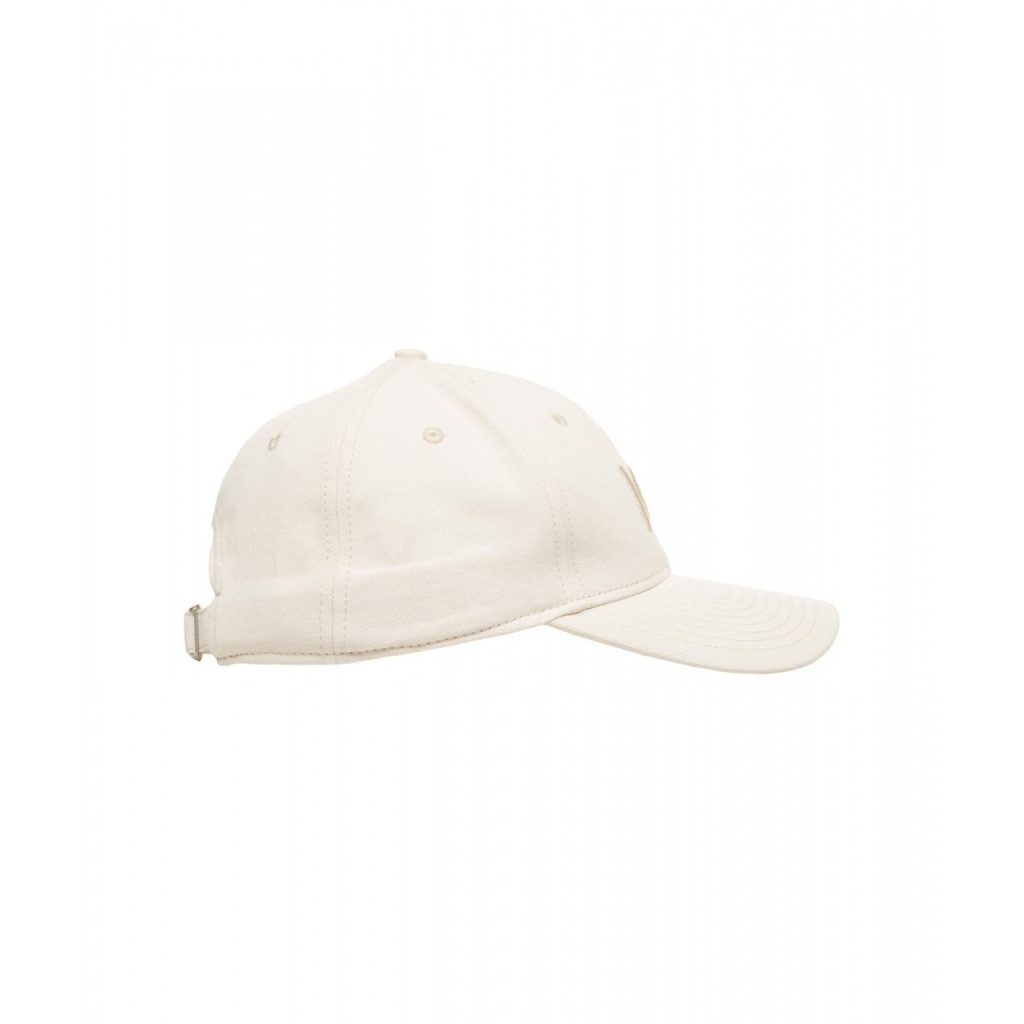 Cappello da baseball con logo ricamato beige