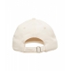 Cappello da baseball con logo ricamato beige