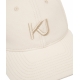 Cappello da baseball con logo ricamato beige