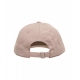 Cappello da baseball con logo ricamato rosa antico