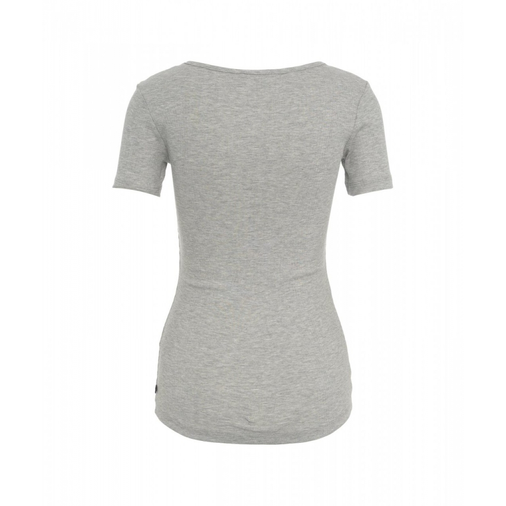 T-shirt a coste grigio