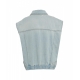 Gilet in denim Donatella azzurro