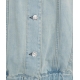 Gilet in denim Donatella azzurro