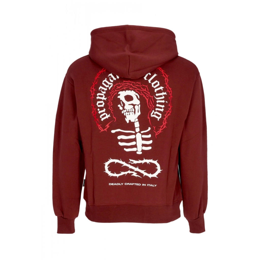 felpa cappuccio uomo misery hoodie GARNET