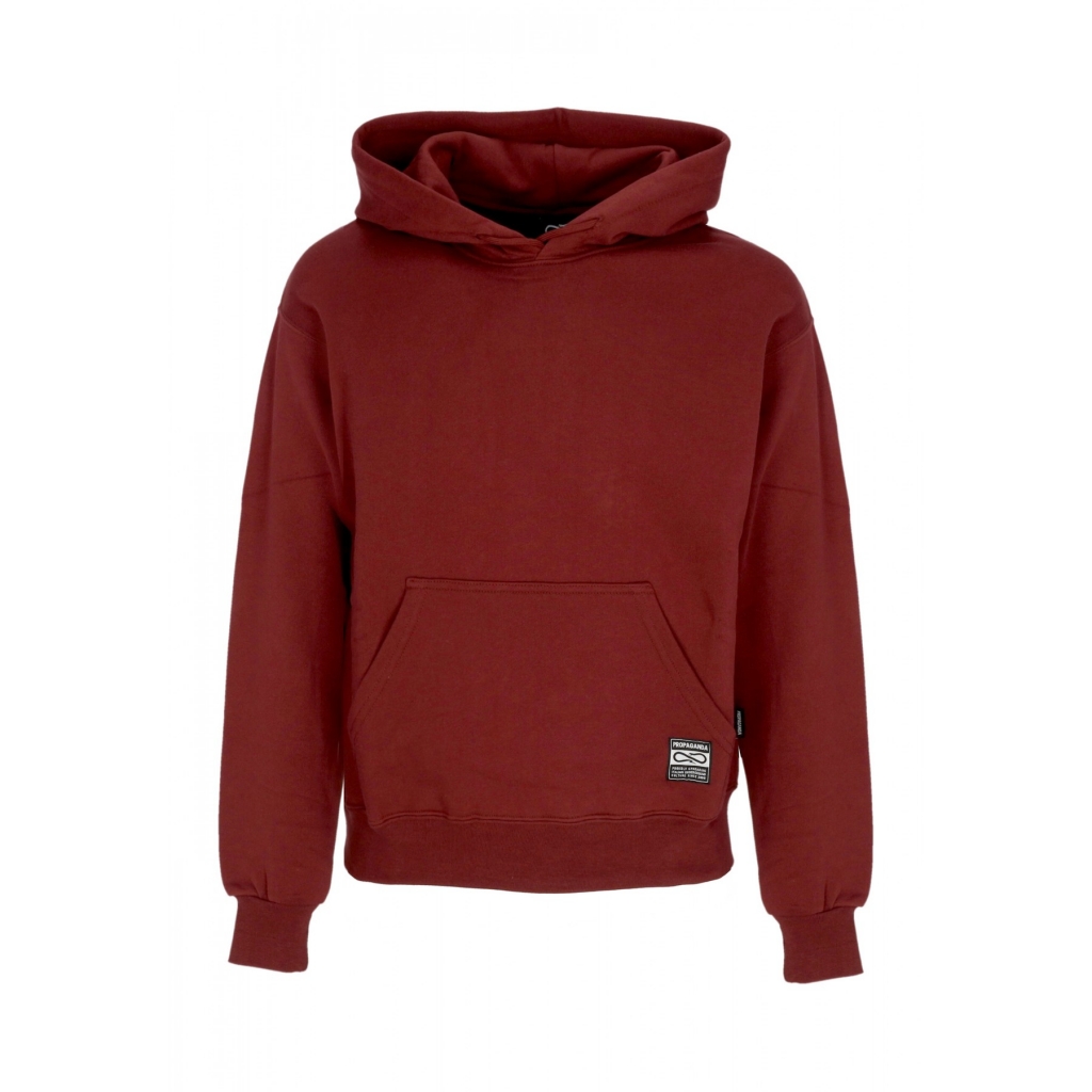 felpa cappuccio uomo label og hoodie GARNET