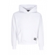 felpa cappuccio uomo label bicolor hoodie WHITE