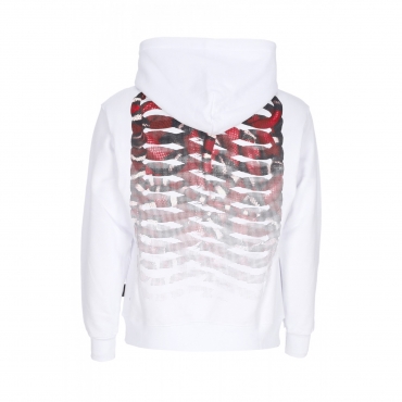 felpa cappuccio uomo ribs coral hoodie WHITE