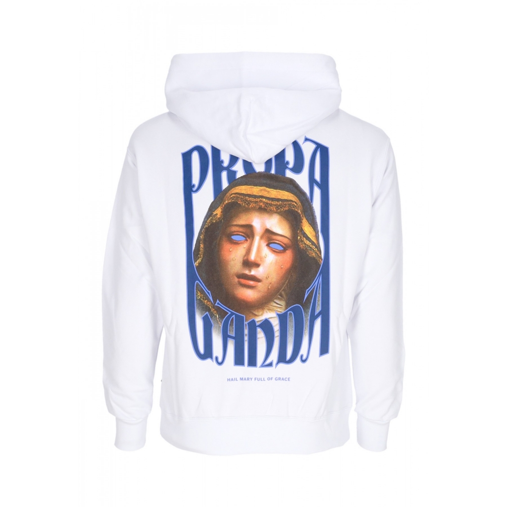 felpa cappuccio uomo grace hoodie WHITE