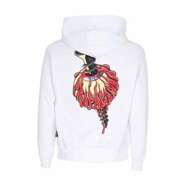 felpa cappuccio uomo screw hoodie WHITE