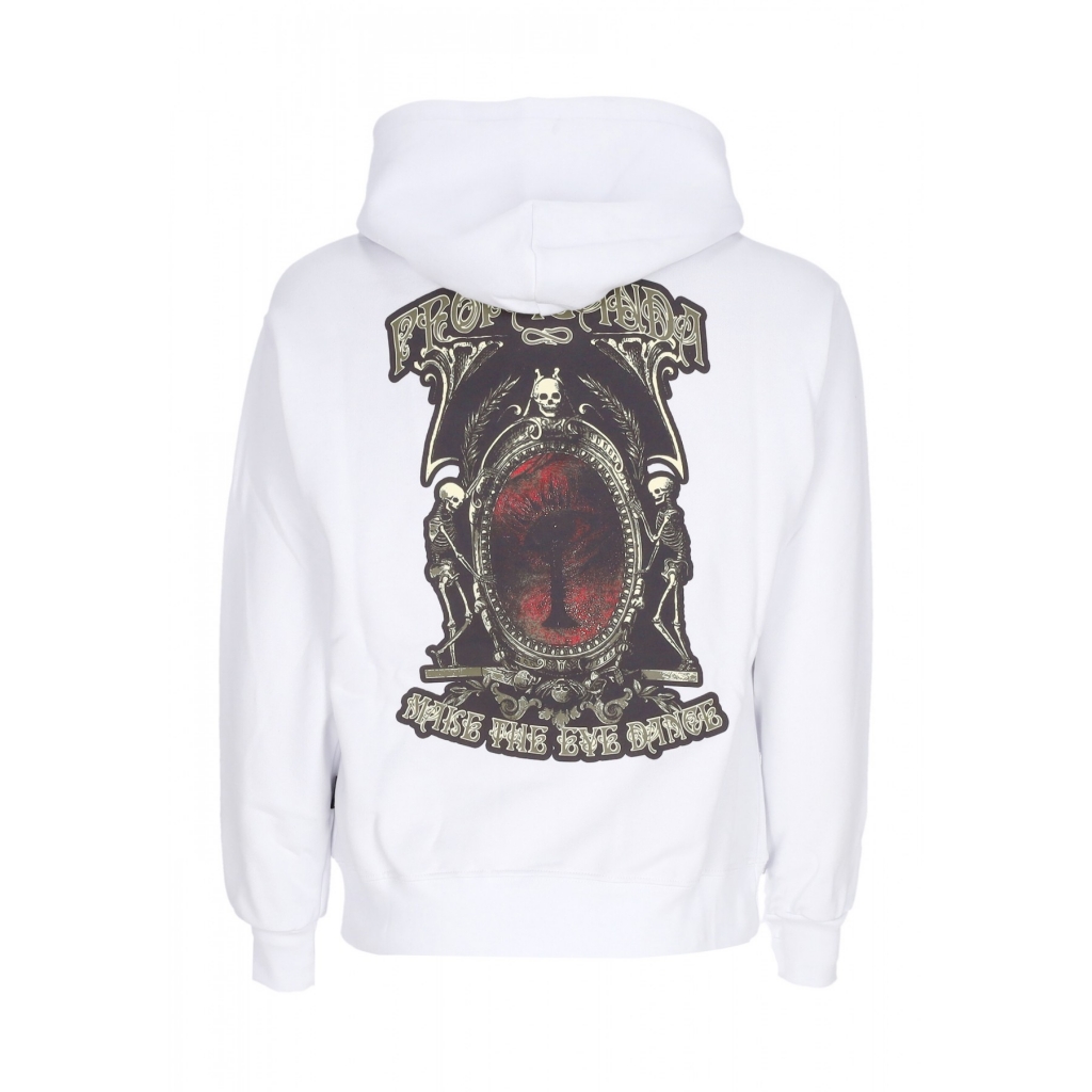 felpa cappuccio uomo dance hoodie WHITE