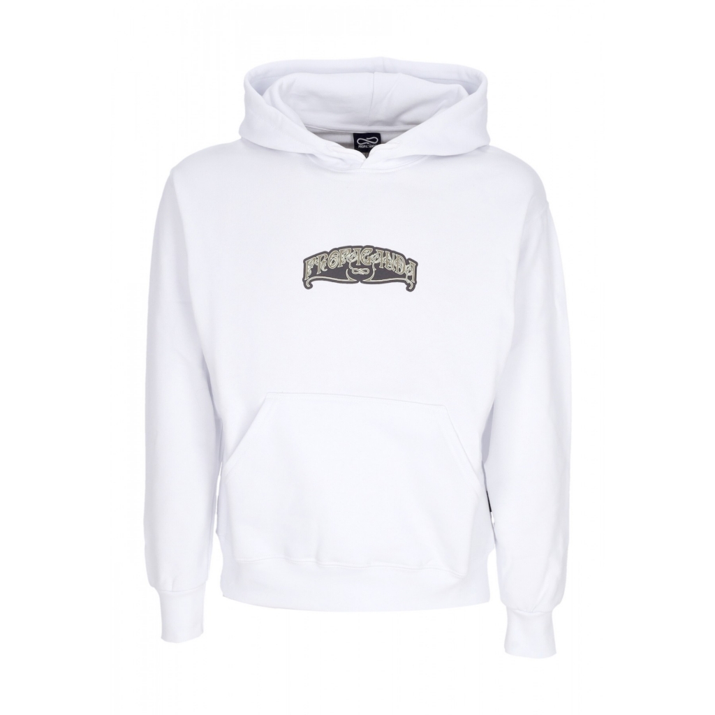 felpa cappuccio uomo dance hoodie WHITE