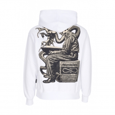 felpa cappuccio uomo dream hoodie WHITE