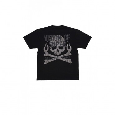 maglietta uomo military skull on back tee BLACK