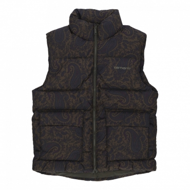 piumino smanicato uomo springfield vest PAISLEY PRINT/PLANT/BLACK