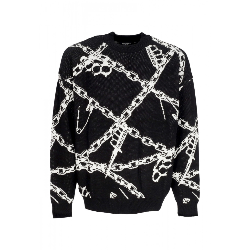 maglione uomo knuckles crewneck BLACK