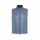 Gilet reversibile in piuma blu