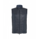 Gilet reversibile in piuma blu