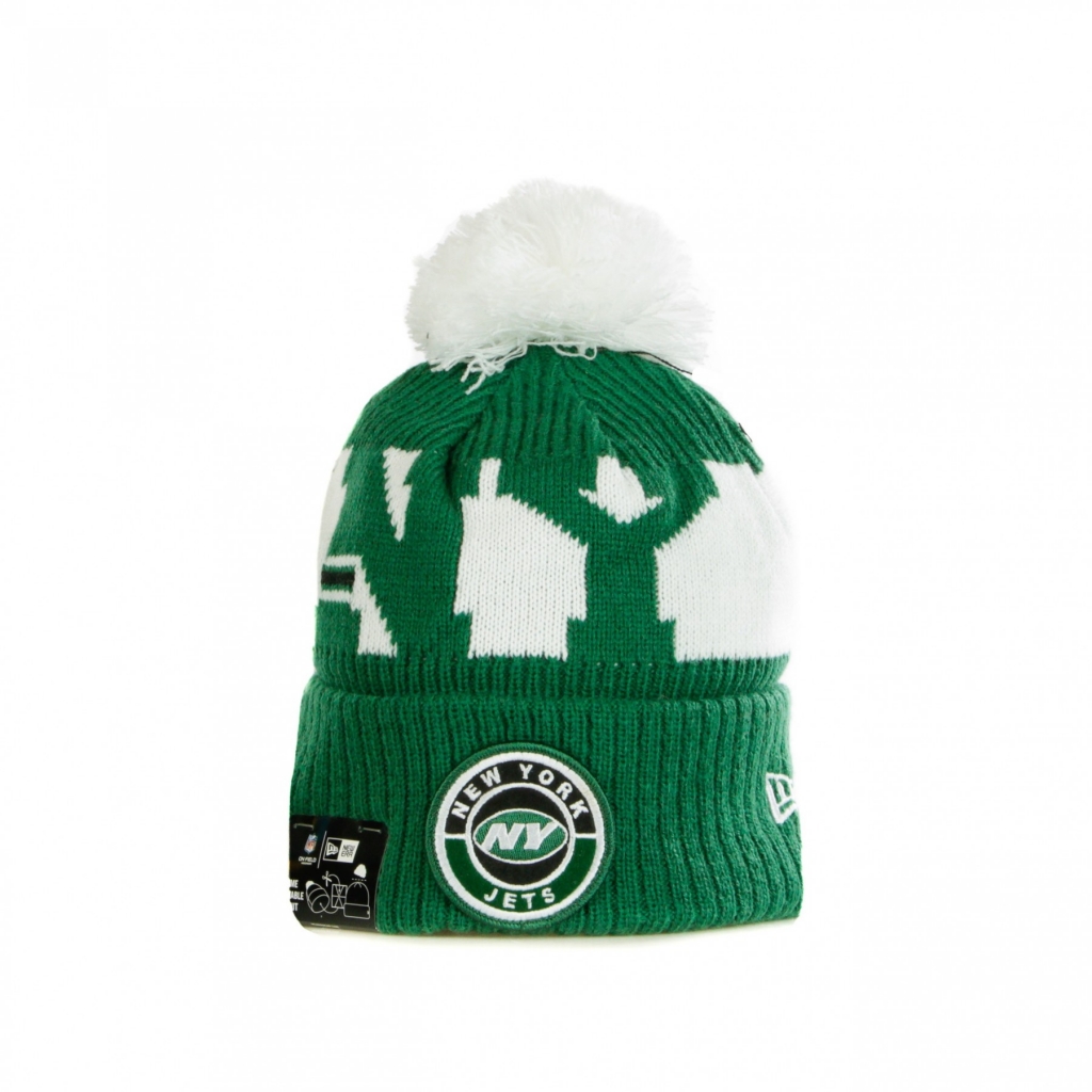 cappello pom pom uomo nfl 20 on field sport knit neyjet ORIGINAL TEAM COLORS