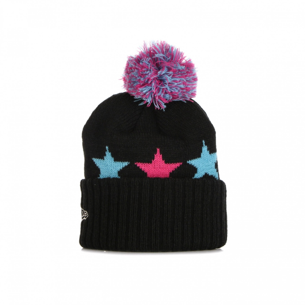 cappello pom pom uomo nba knit all star game starry d1 BLACK