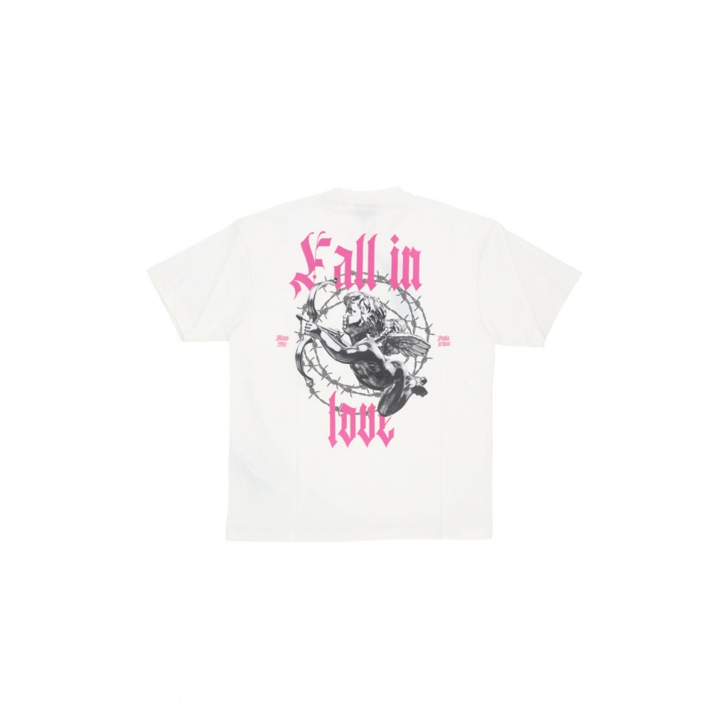 maglietta uomo metallic putto tee WHITE/PINK