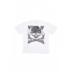 maglietta uomo military skull on back tee WHITE