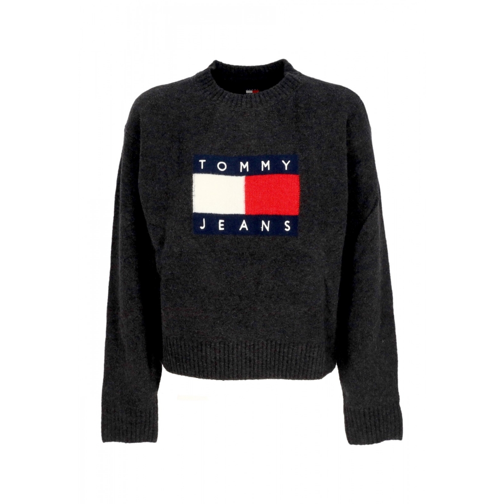 maglione donna w melange flag sweater BLACK MELANGE