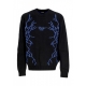 maglione uomo lightning and logo jumper BLACK/BLUE