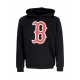 felpa cappuccio uomo mlb backer burnside hoodie bosred JET BLACK