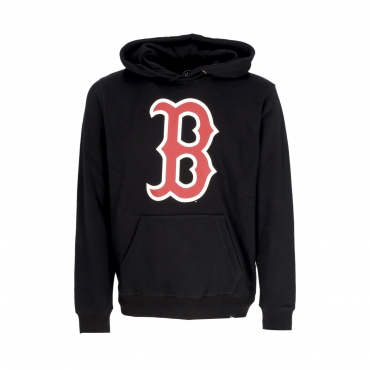 felpa cappuccio uomo mlb backer burnside hoodie bosred JET BLACK