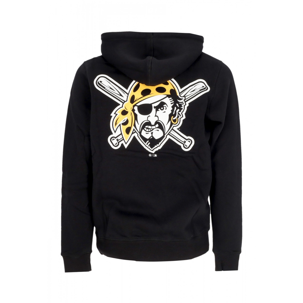 felpa cappuccio uomo mlb backer burnside hoodie pitpir JET BLACK