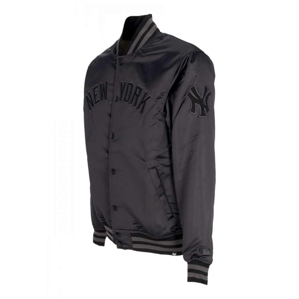 giubbotto bomber uomo mlb wordmark bomber neyyan JET BLACK