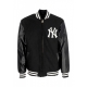 giubbotto bomber uomo mlb wool zip up neyyan JET BLACK