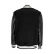 giubbotto bomber uomo mlb wool zip up neyyan JET BLACK