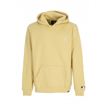 felpa cappuccio uomo mlb base runner emb burnside hoodie atlbra LIGHT GOLD